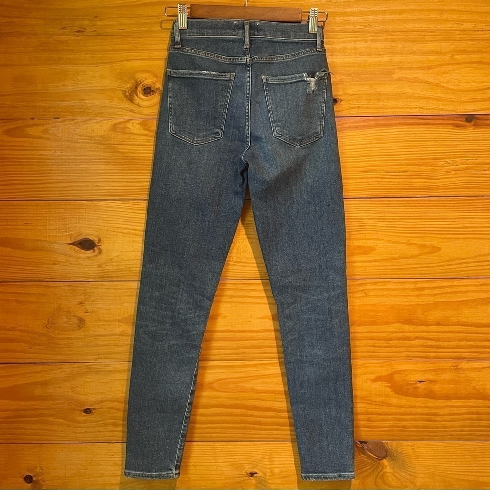 Agolde Sophie Mid Rise Ankle Skinny Jeans in Tame 25 - Picture 3 of 10